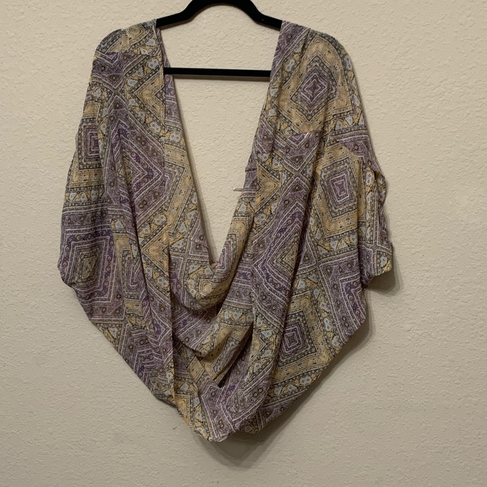 Printed cardigan